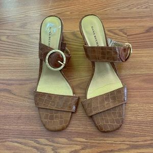 Dana Buchman Brown Croc Heels